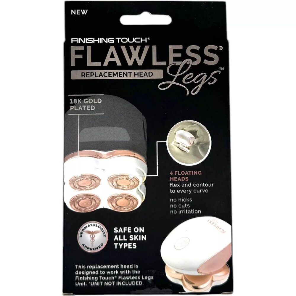 Finishing Touch Flawless Legs Replacement Shaving Head 18K Gold Plated - Picture 3 of 6